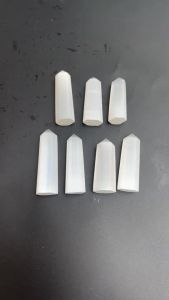 Natural Crystal Selenite Quartz Crystal Point Healing Stone Hexagonal Prisms 50-80mm Obelisk Wand Stone Chakra Home Decor 1PC