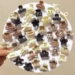 5/10/20/30pcs Beige Mixed Pack Small Clips Cute Girl Accessories - Perfect for Daily Use Special Occasions or Travel Gifts