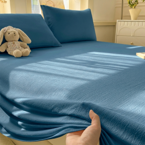 KAMONI | Bộ Drap Gối Mới Từ Cotton Hai Lớp Dây