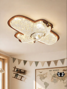 FANCY LAMP CLUB | Protective Eyesight Airplane-shaped LED Bedroom Ceiling Light