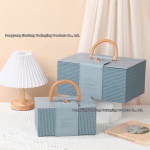 Leather Handbag Style Gift Box