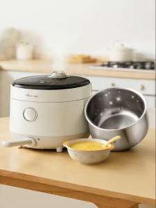Bear | Non-Coated 316L Stainless Steel Multi-Function Mini Rice Cooker
