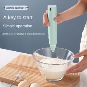 Mini Eggbeater Handheld Milk Bubbler Portable Cream Maker USB Rechargeable 3-speed Food Blender Kitchen Tool Blender