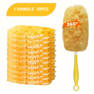 Double Sided 360 ° Electrostatic Precipitator for Cleaning Dust Spider Web Cleaning Disposable Feather Duster Roof Desktop Tool