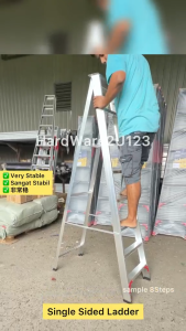 Aluminium 7/8/9 Steps Single Sided Ladder Tangga 楼梯 7/8/9 Steps
