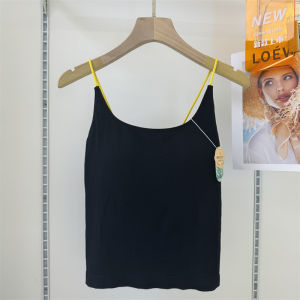 Tagkita Womens Modal Silk Tank Top Backless One-Piece Cup Comfortable Outerwear Versatile Base Layer Summer Season