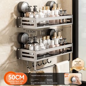 baihan | Suction Cup Wall Mount Bathroom Organizer