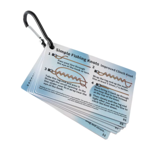 Fishing Knot Methods Instruction Cards 12 Essential Fishing Knots Pocket Guide with Illustration