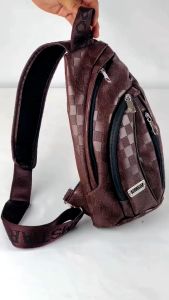 Tas Selempang Bahu Bahan Kulit PU Polo Amstar Waterproof Slingbag Pria Wanita