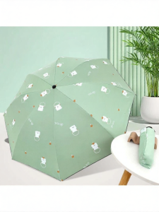 MOLORE | UV Protection Sun and Rain Umbrella 8 Ribs 3 Fold Cartoon Bear Design