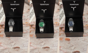 Đồng hồ nam Territory PRX PT001 Watch Mặt kính Mineral Crystal Dây thép đeo tay cao cấp chính hãng