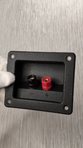 TM23 SPEAKER TERMINAL SQUARE 2 PIN FOR SPEAKER BOX size: 3.75" X 3"