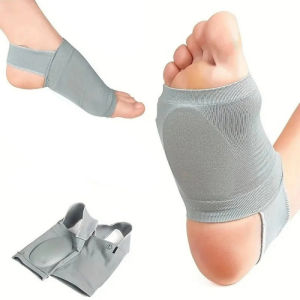 2-Pack Gel Arch Support Foot Braces Plant-Based Compression Foot Cushions for Men & Women Blend Pain Relief for Flat Feet