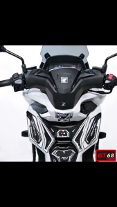 Tank Pats Rubber Protector Honda 2025-2026 ADV 160 RoadSync Premium Rubber Embossed Thick Body Protector GT 68 RACING