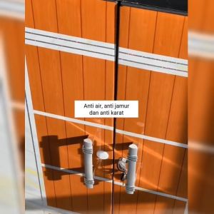 Jumbo Naiba MSC FIT Lemari Pakaian Plastik dengan Cermin Lemari Susun 4 Modern Lemari Minimalis