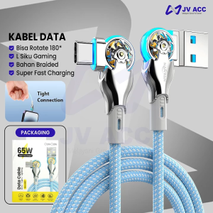 NANVAN NVN-KD62 KABEL DATA CHARGER FAST CHARGING FOR MICRO USB / TYPE C / IPHONE ROTATE 180 GAMING PREMIUM