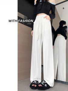 JIANGLU | High Waist Wide Leg Pants Womens Slimming Suit Floor-Length Loose Straight Casual Trousers Autumn 2024 Elegant Versatile