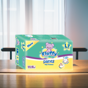 Fluffy Popok bayi Celana Size L isi 7 Lembar Baby Diapers Pants L7 Promo Murah