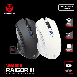Fantech RAIGOR III WG12RS Silent Mouse Wireless Gaming Baterai Rechargeable WG12 WG12R WG12RS