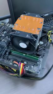 Tản Nhiệt CPU 6 Ống Dẫn Nhiệt Cho Intel LGA 1366 1700 1200 1150 1151 1155 2011 X79 AM3 AM4 AM5 - Tản Nhiệt Tháp Với 7 Cánh Quạt