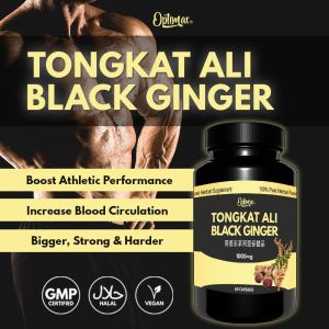 TongKat Ali & black ginger 60 serving Supports healthy hormone muscle growth mens energy