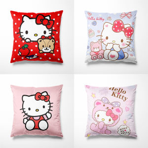Vỏ Bọc Gối Hình Mèo HelloKitty Hoạt Hình Dễ Thương Quà Tặng Sinh Nhật Cho Nữ Gối Sofa Hình Mèo Nhỏ Vỏ Bọc Gối Bằng Vải Nhung PP Cotton