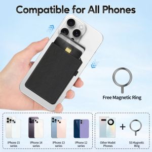 MagSafe Mobile Phone Wallet: Slim Automatic Pop-Up Card Holder for iPhone 14, 15, 16 & Samsung