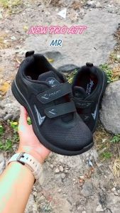 NOAH - Sepatu Sekolah PRO ATT MR 852V 35-38 /Sepatu Perekat /Sepatu Sekolah Hitam /Sepatu Sneakers Anak /Sepatu Keren /Sepatu Olahraga
