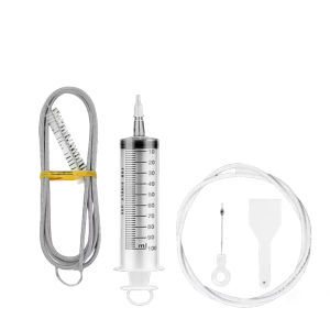5PCS/SET Stainless Steel Brush Set Refrigerator Drain Hole Blockage Remover Tool Flexible Feed Pipe Brush for Refrigerators