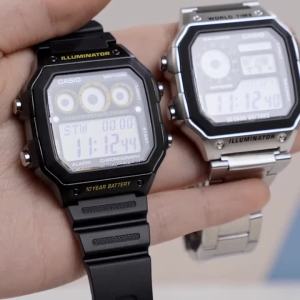 Casio AE1200WH Series | Mens Digital Watch | 100M WR | Multi Alarms | 100 SEC Stopwatch | Countdown Timer | World Map for World