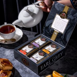 Basilur Tea Earl Grey Assorted Gift Box (40 Sachets - Lavender / Tangerine / Orange / Jasmine)