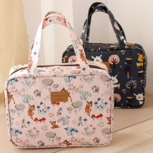 กระเป๋าใส่ข้าวกล่องทรงสี่เหลี่ยมผืนผ้าอ็อกซ์ฟอร์ดกันน้ำคุณภาพสูงพร้อมซิป กระเป๋าใส่ข้าวกล่องแบบพกพาสำหรับคุณแม่