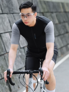 WOSAWE Đàn ông đạp xe Jersey Thở khô nhanh phản ánh xe đạp thể thao áo sơ mi tay ngắn