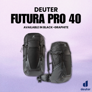 Deuter Futura Pro 40 Hiking Backpack (Black-Graphite)