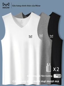 Áo ba lỗ nam MiiOW Catman vải cotton mỏng không đường may thoáng khí