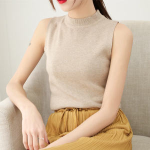 Knitted Ice Silk Vest: A Must-Have for Women's Outerwear & Inner Match