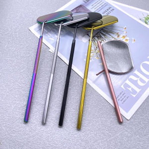 1 Gương Trang Điểm Có Tay Cầm Dài Dành Cho Lông Mi Giả - Dụng Cụ Ghép Nối Làm Đẹp Có Kính Lúp