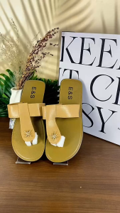 Womens Fashion Casual Wear One finger Style Rubber Slipper 865#