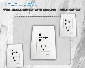 Focus Wide Single W/ Ground + Multi Outlet Set