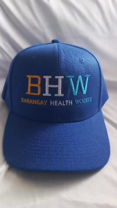 BHW barangay health worker baseball cap with embroidery design high quality