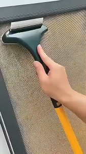 แปรงทำความสะอาดหน้าต่าง 2 ใน 1 อเนกประสงค์ สามารถขจัดคราบสกปรกและดูดฝุ่นได้ แปรงสองด้าน เครื่องมือ G3431