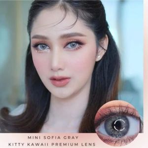 Softlens Mini Sofia Brown Grey Gray Dia.14.2 mm Normal & Minus ( -0.50 s/d -6.00 ) Bisa Beda Minus Soflens By Kitty Kawaii