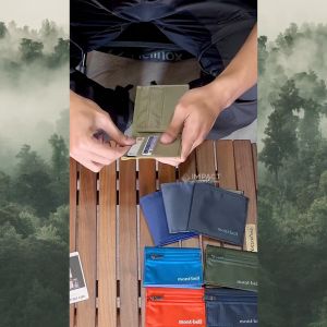 Montbell กระเป๋าสตางค์ ใบเล็กแบน เป้าหมาย: สตางค์ แบบ ใบเล็กแบน ประเภท: Montbell