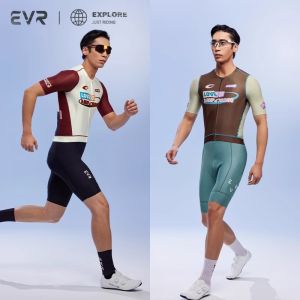evr | Áo Đua Xe Đạp Hè Co Dãn Thoáng Khí Phong Cách Retro