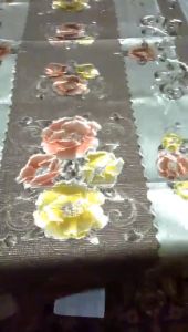 taplak meja tamu premium embos pvc anti air/meja linien/perlengkapan rumah tangga