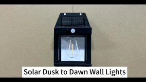 Solar Wall Light Led Motion Sensor Outdoor Wall Lamp Waterproof Solar Lights For Patio Garden 3 Mode Human Body Infrared Sensing Wall Lamp Ultra-Long Battery Life Solar Light