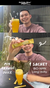 Holistic Way Bio-NMN Long-evity 400mg [15 Sachets] Anti-Aging • Energy • Immunity • Heart & Brain Health