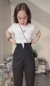 Quần Tây Đi học 3 Khuy dáng Baggy Lưng cao Chun sau lưng Vải Tuyết mưa cao cấp thiết kế thời trang cá tính có bigsize 90kg