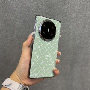 Gold-Leafed Letter Huawei Mate X6 Phone Case Ultra-Thin Luxury Foldable Screen Matte Finish Collectors Edition Minimalist Style