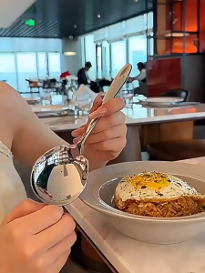 SEA JJT ช้อนเสิร์ฟสเตนเลสสำหรับบ้านและโรงแรม สวยงามและทนทาน